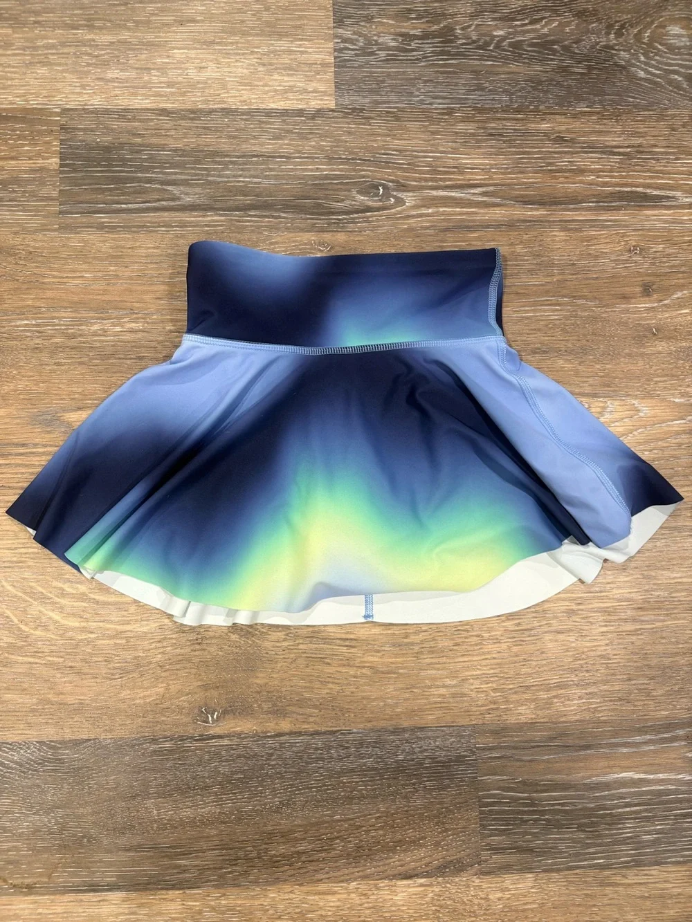 Old Navy Ombre Blue to Green Skater Skirt